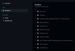 Terraform Plan step